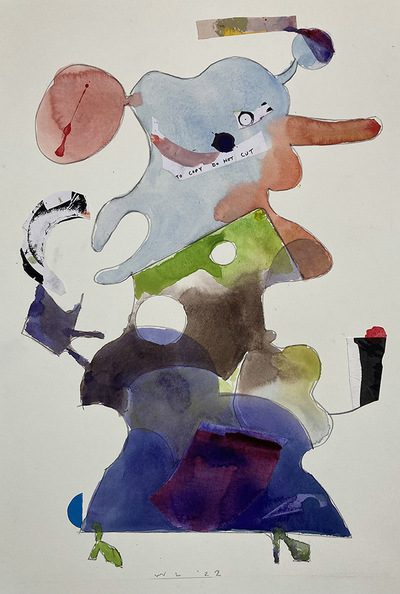 2 watercolors at Artists Equity, NY City, Oct. 6-30, 2022. 